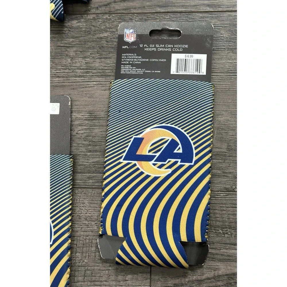 NEW‎ NFL Los Angeles Rams Can Cooler Koozie Holder 12oz Game Time